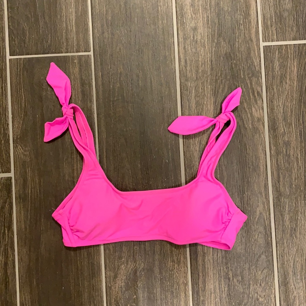 Hot pink bikini top